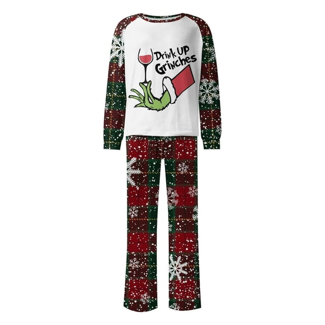 Pyjamas de Noël Assortis pour Hommes Ensembles de Pyjamas de Vacances pour la Famille