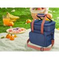 thumbnail image 5 of Reusable Lunch Bag for Men, Insulated Lunch Bag Leakproof Lunch Box for Work Office, Large Capacity Lunch Cooler Bag Navy Blue 10.2*7.1*11.0in, 5 of 6