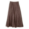 thumbnail image 6 of Elegant Flowy Women's High Waist Skirt Boho Maxi Long Skirt with Elastic Waist for Daily Wear and Party, 6 of 6