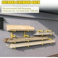 thumbnail image 5 of 4-Pack Heavy Duty Wood Storage Rack, 8-Level Wall Mount Organizer, 1600 Lbs Capacity, Yellow Metal Shelf for Garage, Indoor & Outdoor Use, 5 of 7
