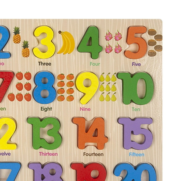 Kokiya Wood Pegged Educational Toy Bright Color Children's