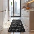 thumbnail image 4 of Black Moon Star Floral Pattern Kitchen Rug Mat,Kitchen Runner Rugs Non Skid Washable,Decorative Kitchen Floor Mats for Kitchen,Sink,Laundry,17"x47.2", 4 of 7
