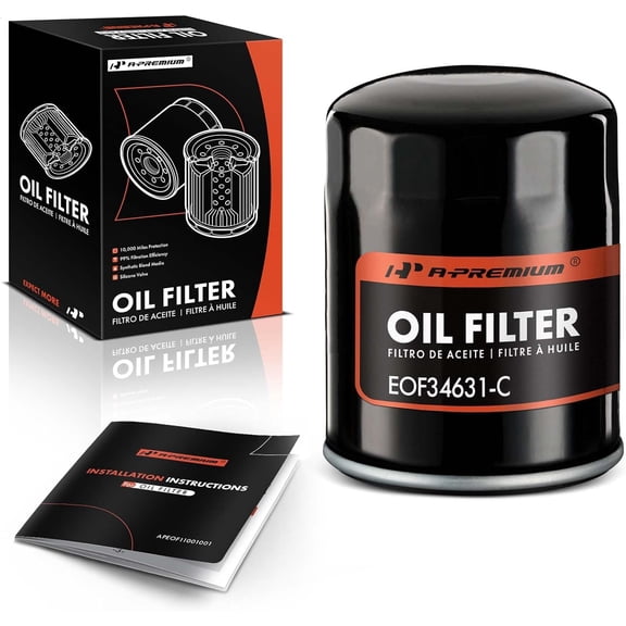 A-Premium 10K Miles Protection Spin On Oil Filter Compatible with Ford F-600, F-700, F-800 & Chevy Impala, Suburban, Tahoe & GMC Yukon & AM General & Hummer & Isuzu & Pontiac & Studebaker