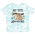 thumbnail image 3 of Inktastic My Titi Loves Me with Sloth and Hearts Boys or Girls Toddler T-Shirt, 3 of 5