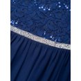 thumbnail image 4 of Alvivi Kids Flower Girls Floral Lace Half Sleeve Floor Length Dress, 4 of 7