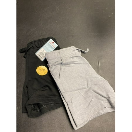 Cat & Jack 2 Pack Kids Black/Gray Shorts, Size 2T