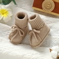 thumbnail image 4 of Baby Boys Girls Sock Shoes Newborn Fuzzy First Walking Shoes Toddler Winter Warm Non Slip Knit Ankle Booties, 4 of 6