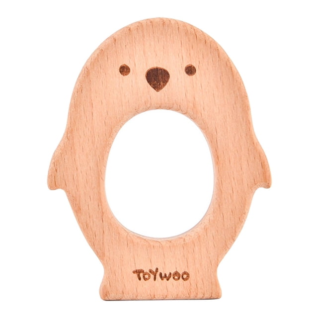 Chupete con animal de perro bebé natural para bebés pingüino Sunnimix chupete mordedor infantil