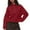 Red, variant on TKLPEHG Womens Half Zip Pullover Cropped Fleece Sweatshirts Solid Warm Sweaters Winter Pullover with Pockets (Red,XL)