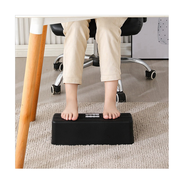 Foot Rest for under Desk at Work Toilet Stool with Massage Roller