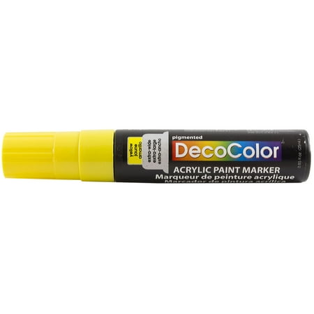 Marvy Uchida Jumbo Point Acrylic Paint Marker, Yellow, 1/Pack