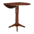 thumbnail image 6 of 42" Round Pedestal Bar Height Table with Two Bar Height Stools  Espresso, 6 of 14