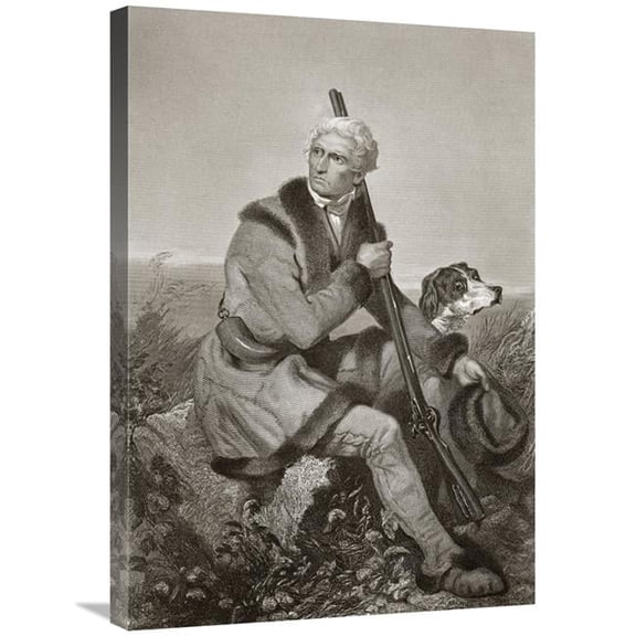 30 in. Daniel Boone, American Frontiersman Art Print - Alonzo Chappell