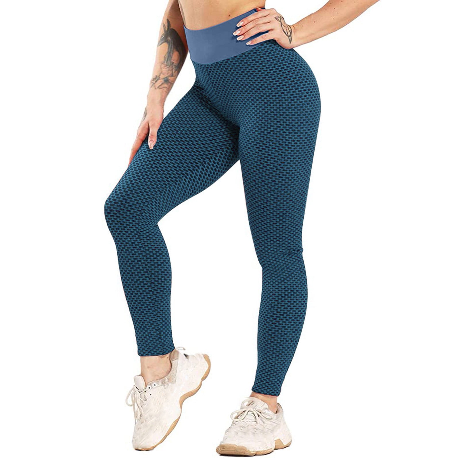 Blueek Womens Fashion Stretch Yoga Leggings Fitness Running Gym Trousers  Active Pants