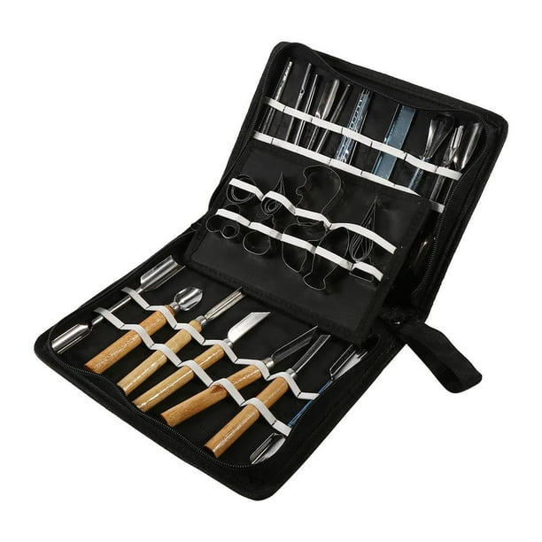 WALFRONT Kitchen Carving Chisel Chef Tools 46PCS Kitchen Carving