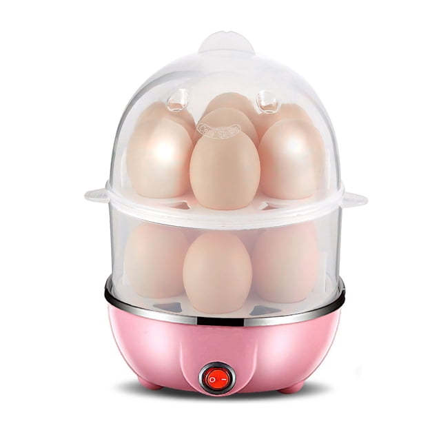 Vaporera de huevos multifuncional Hervidor de huevos Artefacto de doble capa para hervir huevos en el hogar Mini máquina de desayuno de acero inoxidable para huevos al vapor