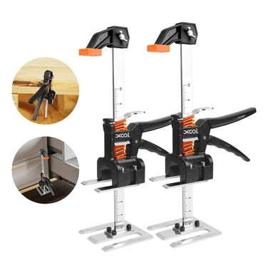 Labor Saving Arm Jack  2 Pack, Multifunctional Furniture Lifter Jack Raised by 10", Hand Lifting Tool Jack for Wall Tile Locator, Cabinet Jack and Board Lifter