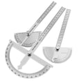 thumbnail image 2 of Détecteur d'Angle en Métal à Protracteur 180 Degrés Goniomètre Règle d'Angle Outils de Menuiserie en Acier Inoxydable Règle de Mesure Rotative 100/150, Facile à Utiliser, 2 of 7