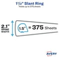 thumbnail image 4 of (4 pack) Avery Heavy Duty View Binder, 1.5", White, Slant Ring, One-Touch, 375 Sheet Capacity, 1 Binder, 4 of 14