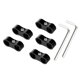 thumbnail image 1 of AN6 Coche Auto Manguera Separador Abrazadera Combustible Línea Conector Kit Negro, 1 of 1