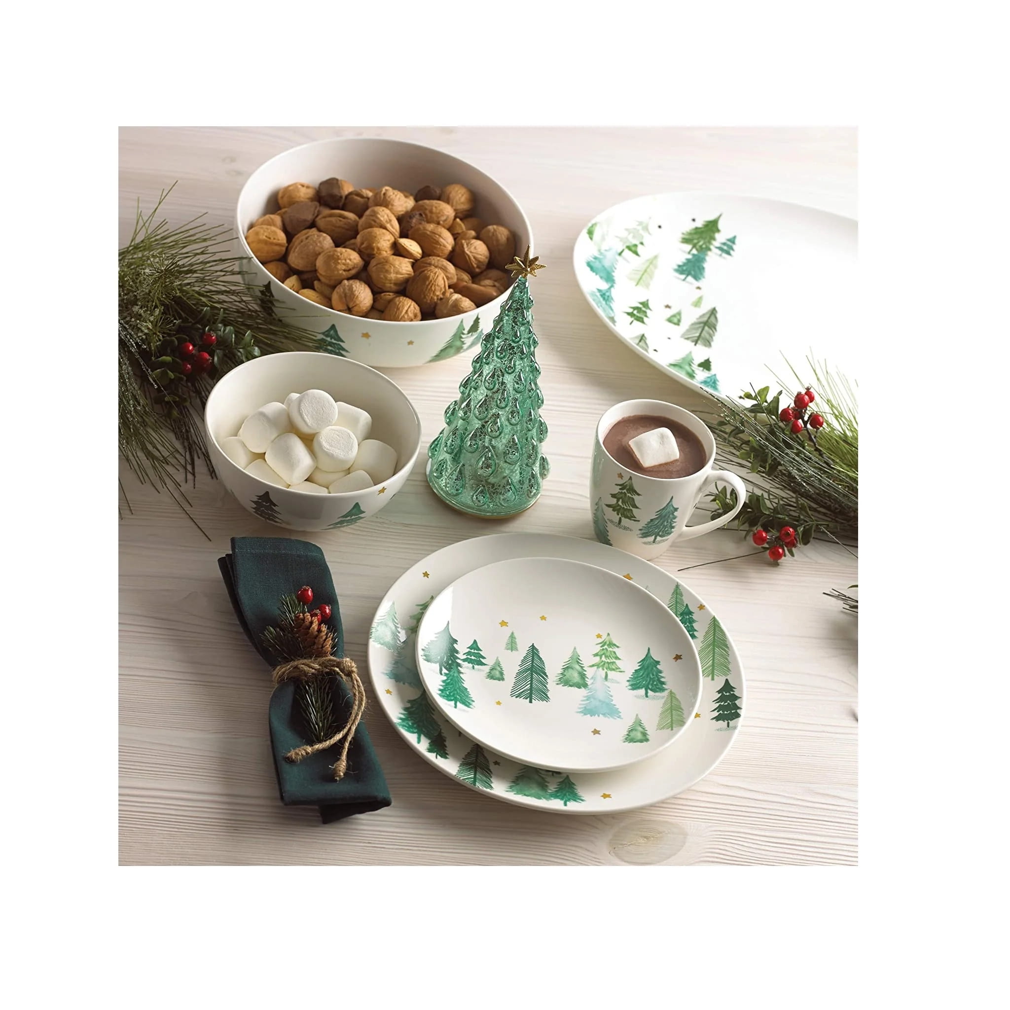 Lenox 880069 Balsam Lane 4-Piece Mug Set