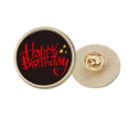 thumbnail image 1 of Feliz cumpleaños, feliz cumpleaños Broche de oro metálico circular, 1 of 3