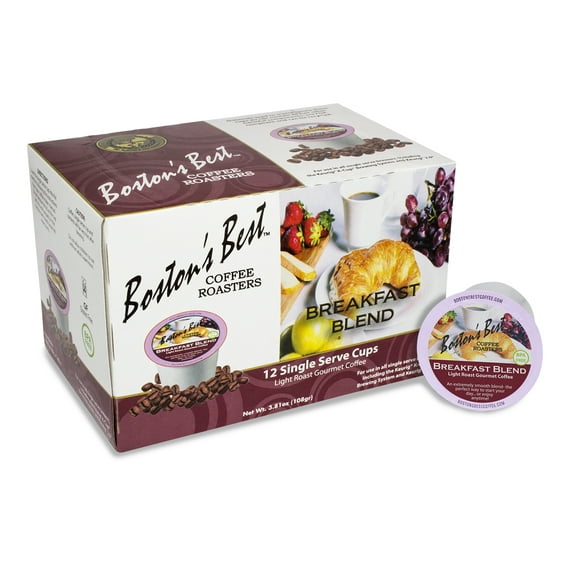 Breakfast Blend Gourmet Coffee by Bostons Best for - 12 Cups Coffee