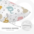 thumbnail image 2 of Plush Throw Pillow Covers, Little Elephant Pillow Cases with Invisible Zipper, Breathable Microfiber Pillow Cases Standard Size for Sleeping Bedroom Sofa Living Room 16x24, 2 of 5