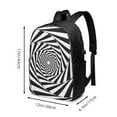 thumbnail image 4 of YFYANG 17" Laptop Backpack, Abstract Spiral Pattern Fashion Travel Work Backpack with USB and Headphone Cable Interface for Men and Women, 4 of 8