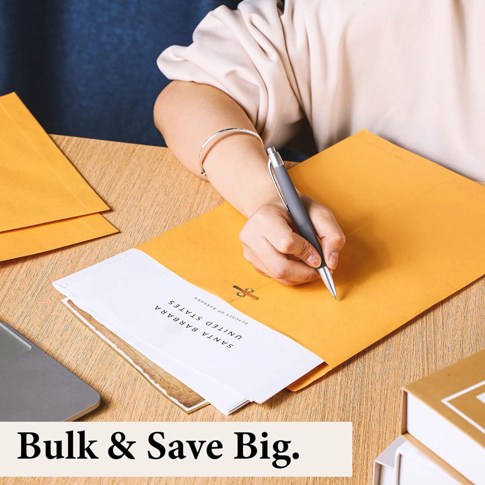 30Pcs Heavy Duty Envelopes With Metal Clasp Closure Document Organiser Envelope For File Picture Storage Mailing