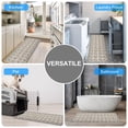Kitchen Mat,2 Pieces Moroccan Trellis Kitchen Rug,Non Slip Anti Fatigue