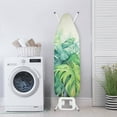 thumbnail image 4 of KUIFORTI Ironing Board Cover Washable Iron Board Cover Dust Cover Ironing Board Pad Covers with Hook and Loop Fastener Strap,Green Leaves Pattern, 4 of 5