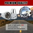 thumbnail image 5 of 33mm x 2 7/8" Lug Nut Covers Push-On Standard, ABS Chrome Plastic Lug Nut Cover for Semi Trucks Trailers, 20 Pack, 5 of 7