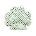 thumbnail image 7 of Hvmvliv St. Patrick's Day Clover Shaped Decorative Pillow, 40x40cm Green Multicolor Linen Pillow for Sofa Bedroom, Holiday Gift with Festive Pattern Green, 7 of 7