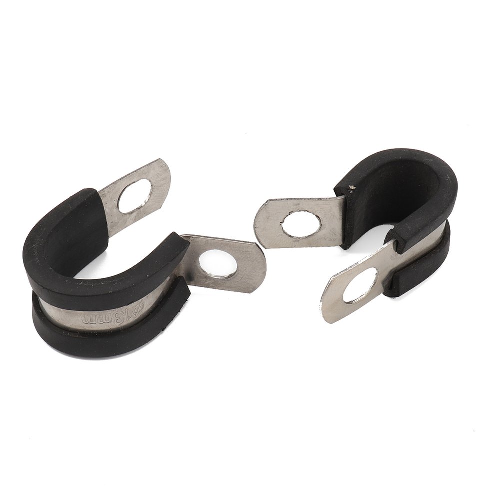 Details about  / 50Pcs//Set Cable Clamps 1//4-in 1-in 3//8-in Rubber Cushion Insulated Metal Clamp