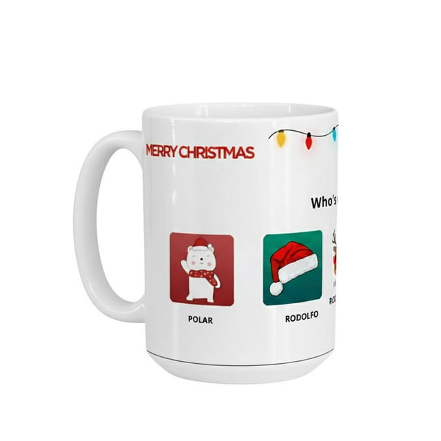 Taza Navidad 15oz - ¿Quién Bebe Ahora?
