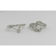 thumbnail image 4 of Silver & Stone Jewels 2 CT White Round Cut Cubic Zirconia Bridal Ring Set In 14K White Gold Plated, 4 of 6