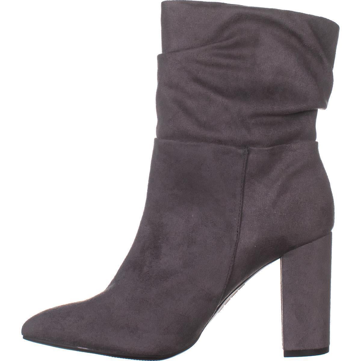 Womens Bebe Savita Pointed Toe Mid Calf Boots Gray Walmart