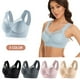 thumbnail image 4 of Minnieouse Sujetadores diarios para mujer, sin aros, sin grasa en la espalda y sujetador corrector de postura Ropa interior rosa l, 4 of 6