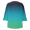 thumbnail image 5 of Womens Summer Trendy Shirts V Neck Criss Cross Cold Shoulder Tops Solid Color Fashion Casual Loose Sexy Blouse, 5 of 6