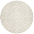 thumbnail image 2 of SAFAVIEH Blossom Kestrel Geometric Wool Area Rug, Light Grey/Ivory, 4' x 4' Round, 2 of 6