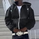 thumbnail image 3 of Gibobby Sudadera cierre hombre Sudadera Hombre con Capucha De Calidad con Cierre(Negro,G), 3 of 4