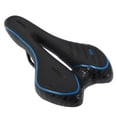 thumbnail image 1 of Cojín de asiento de bicicleta cómodo Unique Bargains para absorción de doble choque, sillín ergonómico con acolchado impermeable para bicicletas de montaña (Patrón impreso 1 Pcs), 1 of 7
