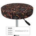 thumbnail image 4 of Disketp Floral Stool Covers Round, Super Soft Round Bar Stool Cushion Covers Seat Cushion - 12 Inch, 4 of 7