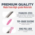 thumbnail image 4 of Culinary Couture Tongs for Cooking Stainless Steel Kitchen Tool Set Pink, 4 of 8