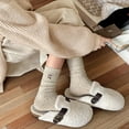 thumbnail image 5 of Women's Cute Crew Socks, Casual Athletic Bowknot Cherry Calf Novelty Socks, 5 of 13