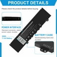 thumbnail image 4 of F62G0 Battery for Dell Inspiron P83G P87G P91G P83G001 P83G002 P87G001, 4 of 6