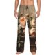 thumbnail image 1 of Fotbe Vintage Peonies Rustic Charm Pantalones de Pijama para Hombre, Pantalones de Dormir, Pantalones de Casa con Cintura Ajustable y Bolsillos-Large, 1 of 6