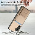thumbnail image 2 of Allytech Card Holder Back Cover Case for Samsung Galaxy S23 FE, PU Leather TPU Hybrid Kickstand Anti-Scratch Shockproof Slim Vintage Phone Case for Galaxy S23 FE, Khaki, 2 of 8