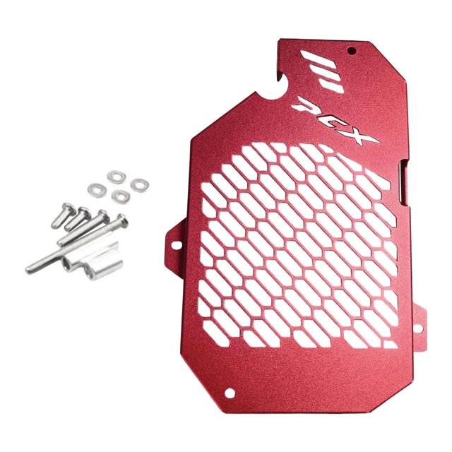 Protector de radiador para motocicleta, red de protección para depósito de agua, aleación de aluminio. Rojo
